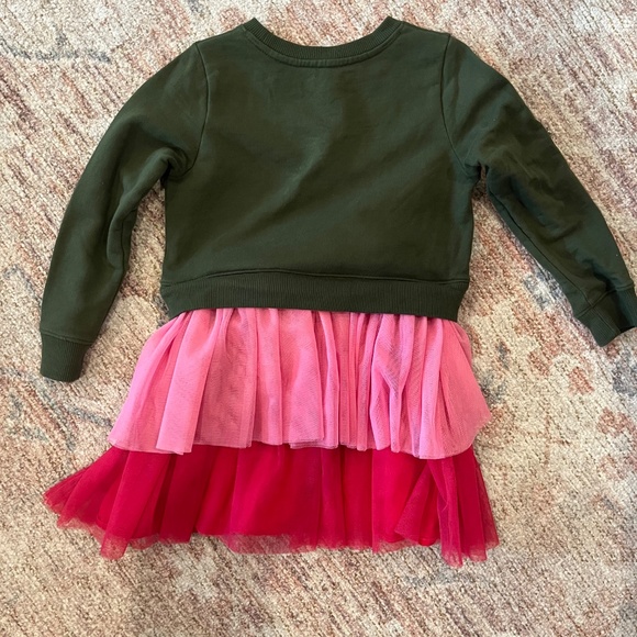 Piccolina Dinosaur Sweatshirt Tulle Dress - Picture 2 of 2